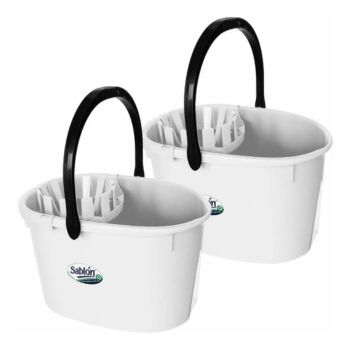 Cubeta_Exprimidor_Sablón_Pack 2_Blanco